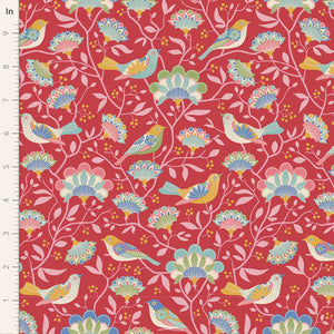 Jubilee by Tilda Fabrics - Background Red Bird Tree