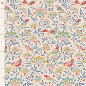 Jubilee by Tilda Fabrics - Background Cream Bird Tree