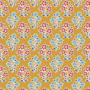 Jubilee by Tilda Fabrics - Background Mustard Farm Flowers