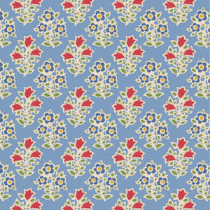 Jubilee by Tilda Fabrics - Background Light Blue Farm Flowers