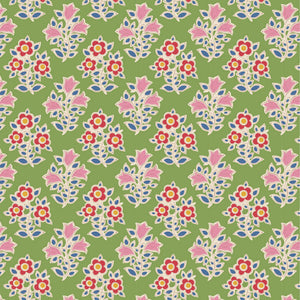 Jubilee by Tilda Fabrics - Background Green Farm Flowers