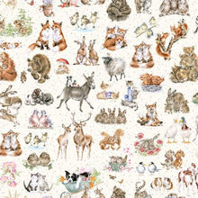 Load image into Gallery viewer, Together is Better by Hannah Dale for Maywood Studio - Background Cream One-Way Packed Animals