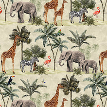 Charger l'image dans la galerie, Into the Wild par Teresa Chan pour Paintbrush Studio Fabrics - Background Green Mama and Baby