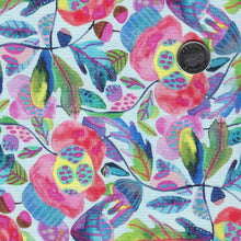 Load image into Gallery viewer, Bright Forest by Maria Montiel for Paintbrush Studio Fabrics - Background Light Blue Island Leaves