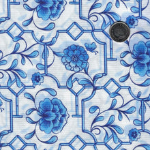 Load image into Gallery viewer, Chinoiserie by Paintbrush Studio Fabrics - Background White Floral Fences