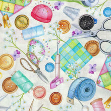 Charger l'image dans la galerie, Prairie Notions par Mook Fabrics - Background Yellow Sewing Notions