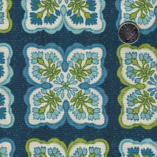 Load image into Gallery viewer, Blockprint Chic by Paintbrush Studio Fabrics - Background Blue Floral Block