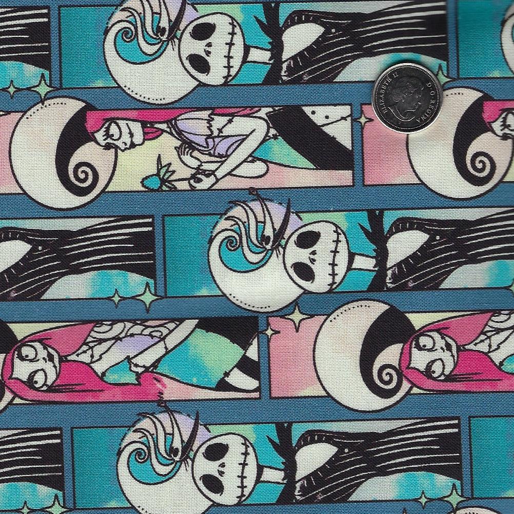 The Nightmare Before Christmas Mystical Opulence by Camelot Fabrics - Background Navy Mystical Dreamers