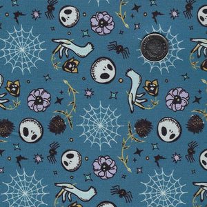The Nightmare Before Christmas Mystical Opulence by Camelot Fabrics - Background Blue Spellbound