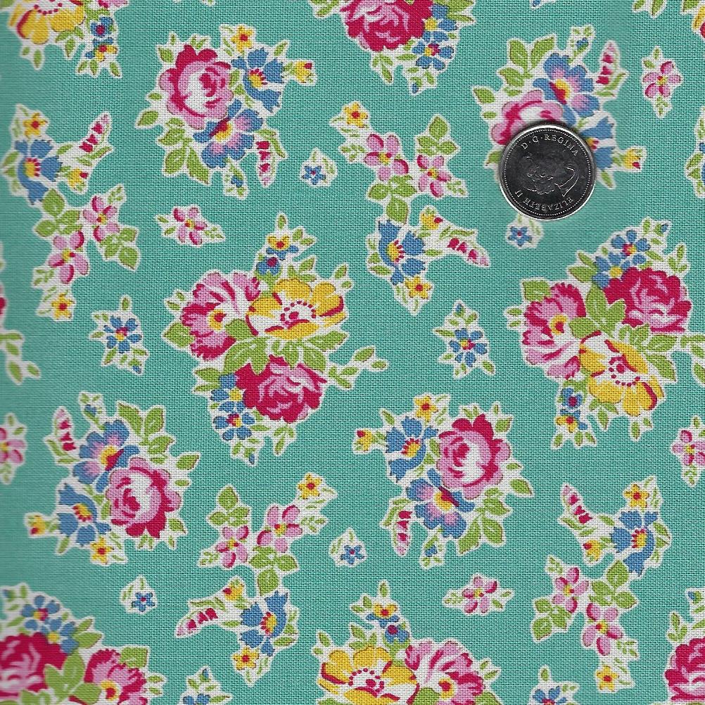 Jubilee by Tilda Fabrics - Background Teal Sue