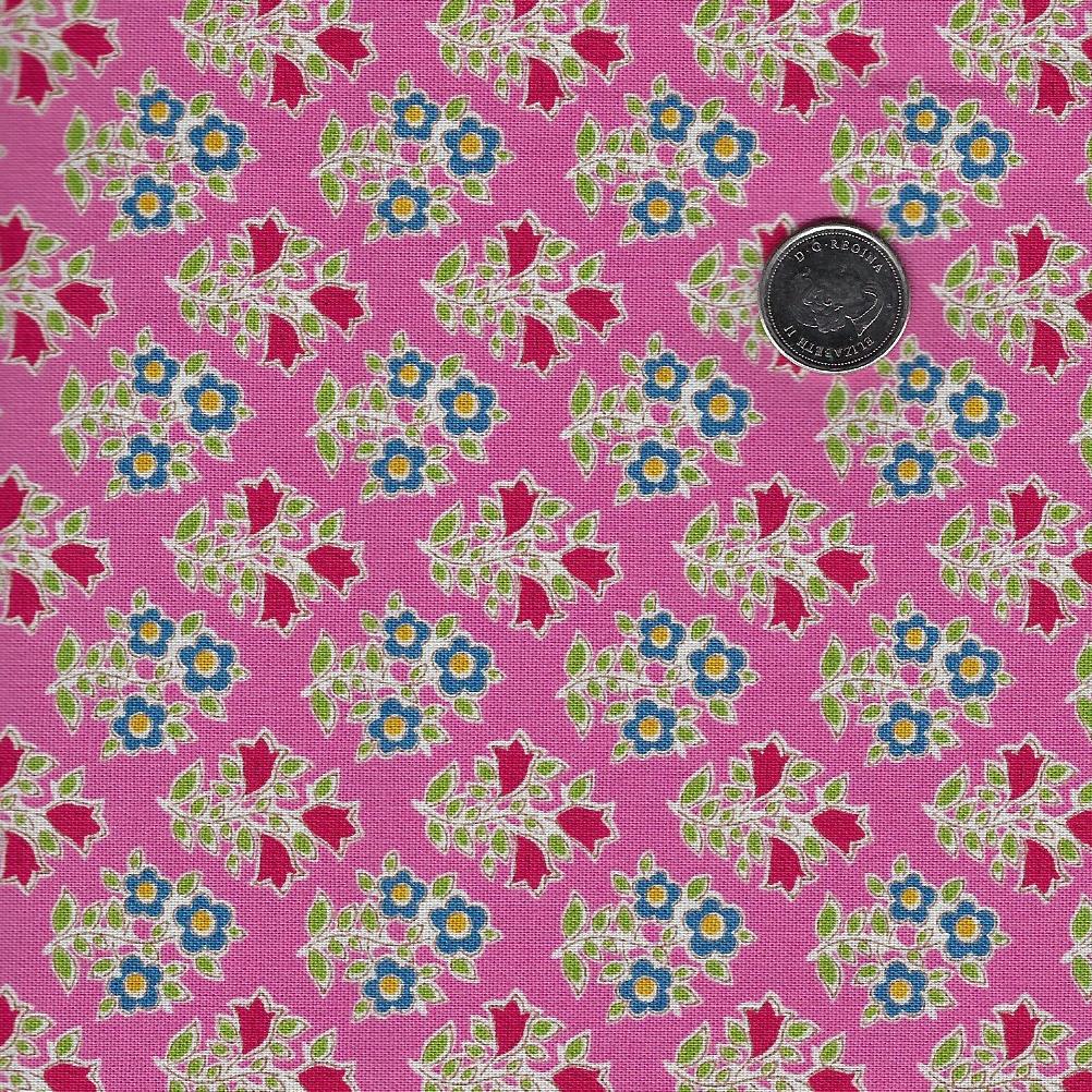 Jubilee by Tilda Fabrics - Background Pink Farm Flowers