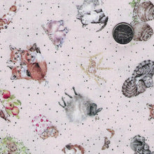 Load image into Gallery viewer, Together is Better by Hannah Dale for Maywood Studio - Background Pale Pink Tossed Animals