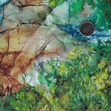 Load image into Gallery viewer, Cedarcrest Fall by Deborah Edwards and Melanie Samra for Northcott - Background Teal All-Over Scenic