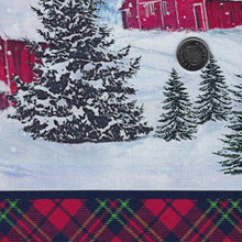 Load image into Gallery viewer, Farmstead Friends by Simon Treadwell for Northcott - Background Red Border Stripe