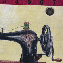 Load image into Gallery viewer, Stonehenge Stitchin' by Deborah Edwards for Northcott - Border Print Background Beige