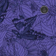 Load image into Gallery viewer, Indelible Ink by Anna Maria for Northcott - Background Blueberry Winging It