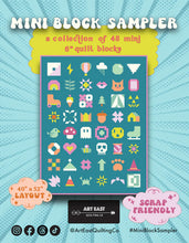 Load image into Gallery viewer, Mini Block Sampler - A Collection of 48 Mini 8 Inches Quilt Blocks by Art East Quilting Co