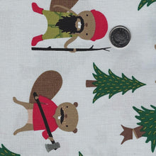 Load image into Gallery viewer, Holid'eh Season by Andie Hanna for Robert Kaufman - Background Grey Lumber Jack