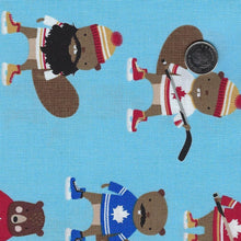 Load image into Gallery viewer, Under the Northern Lights by Andie Hanna for Robert Kaufman - Background Blue Canadian Jersey