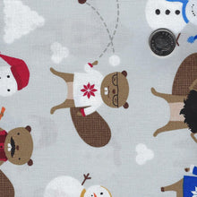 Load image into Gallery viewer, Under the Northern Lights by Andie Hanna for Robert Kaufman - Background Grey Snow Day