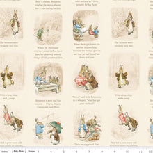 Load image into Gallery viewer, Peter Rabbit and Benjamin Bunny by Beatrix Potter for Riley Blake Designs - Background Cream Story Time