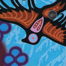 Load image into Gallery viewer, Supporting Each Other by Cody James Houle for International Textiles - Border Print Background Blue