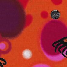 Load image into Gallery viewer, Supporting Each Other by Cody James Houle for International Textiles - Border Print Background Orange