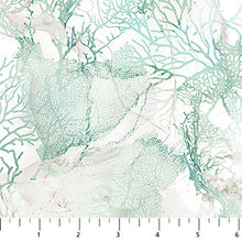 Load image into Gallery viewer, Sea Breeze by Deborah Edwards and Melanie Samra for Northcott - Background Seafoam Coral