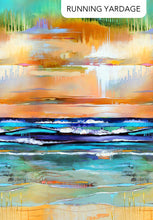 Load image into Gallery viewer, Lotus by Tim Parker for Northcott - Background Dark Blue Texture Ombre