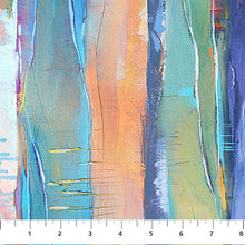 Load image into Gallery viewer, Lotus by Tim Parker for Northcott - Background Blue Stripe