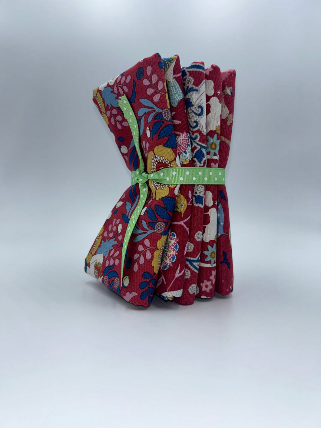 Bundle of 5 Fat Quarters of Jubilee by Tilda Fabrics - In Red