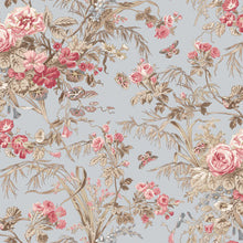 Load image into Gallery viewer, Meadow Blush by Maywood Studio - Background Blue Focal Floral