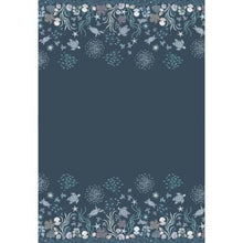 Load image into Gallery viewer, Ocean Pearls by Lewis and Irene - Border Print Background Navy
