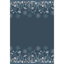 Load image into Gallery viewer, Ocean Pearls by Lewis and Irene - Border Print Background Navy