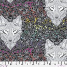 Load image into Gallery viewer, True Colors Graywork by Tula Pink for Free Spirit - Carbon Wolf of Pink Street