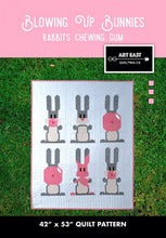 Load image into Gallery viewer, Blowing Up Bunnies - Rabbits Chewing Gum by Art East Quilting Co
