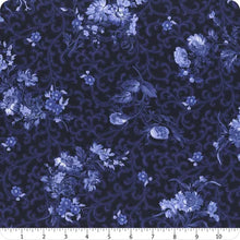 Load image into Gallery viewer, Blue Belle by Maywood Studio - Background Navy Floral With Scroll