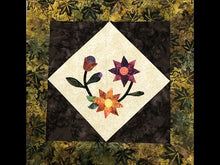 Charger et lire la vidéo dans la visionneuse de la Galerie, Applique Floral Block Quilt Along par Phyllis Moody pour Mad Moody Quilting Fabrics