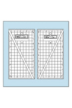 Charger l'image dans la galerie, Bloc Loc - Ensemble de règles Half-Rectangle Triangle - 2 Tailles