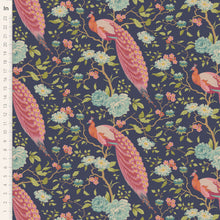 Load image into Gallery viewer, Chic Escape by Tilda Fabrics - Peacock Tree Navy Blue