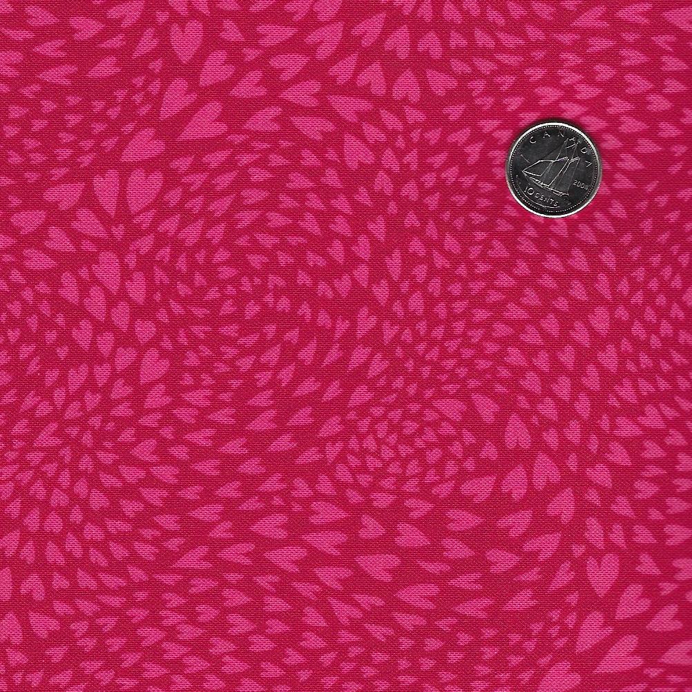 Eden by Sally Kelly for Windham Fabrics - Red Tone on Tone Swirl of He ...