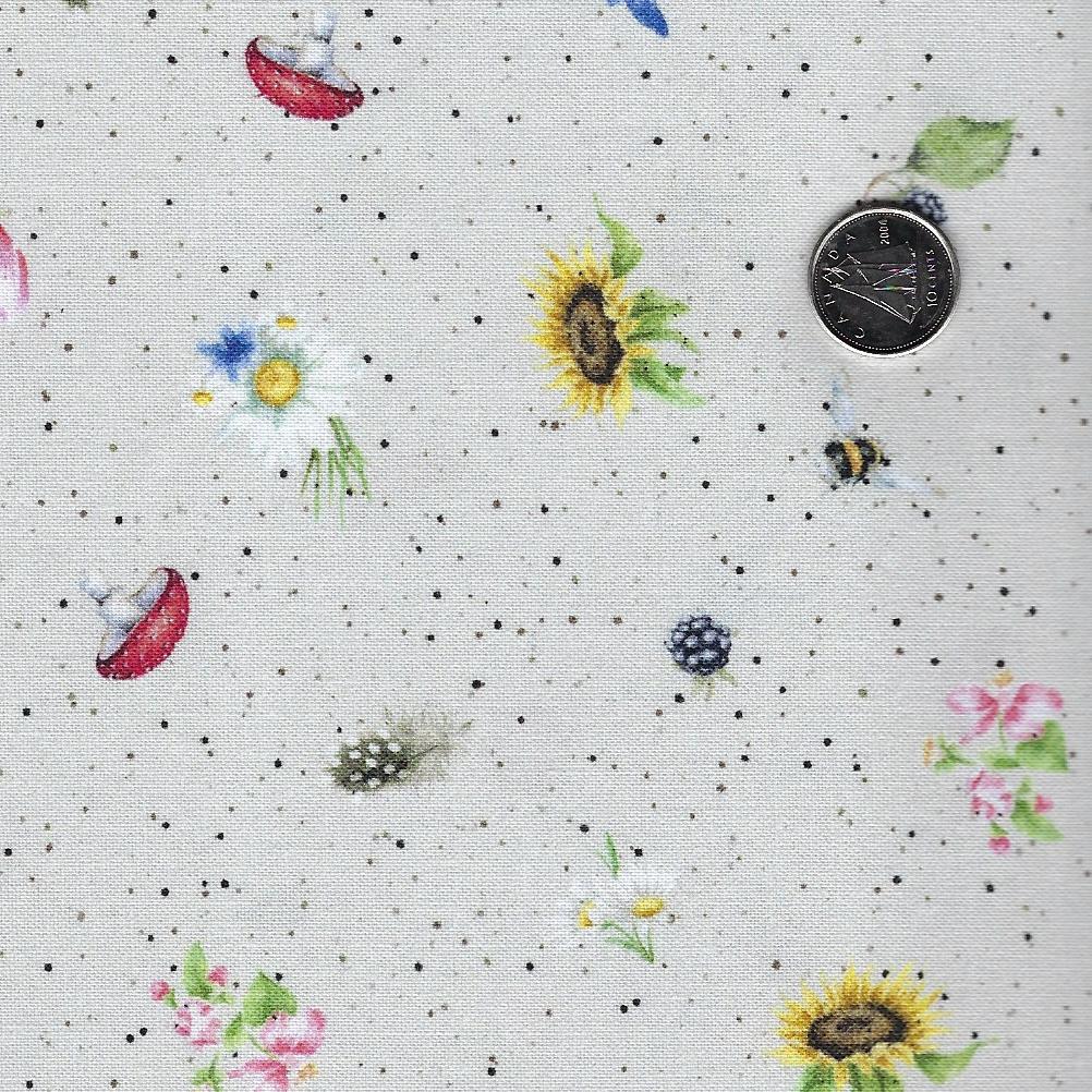Bramble Patch by Hannah Dale for Maywood Studio - Background Grey Mini