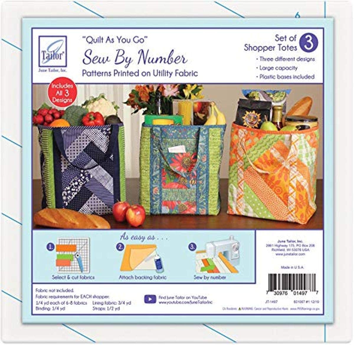 Sew by Number by June Tailor - Quilt as You Go Kits – Mad Moody Quilting  Fabrics
