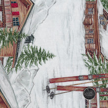 Load image into Gallery viewer, Alpine Winter by Deborah Edwards for Northcott - Background White Alpine Village
