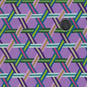 Swatch Book by Kathy Doughty for Figo Fabrics - Background Lilac Wicker Weave