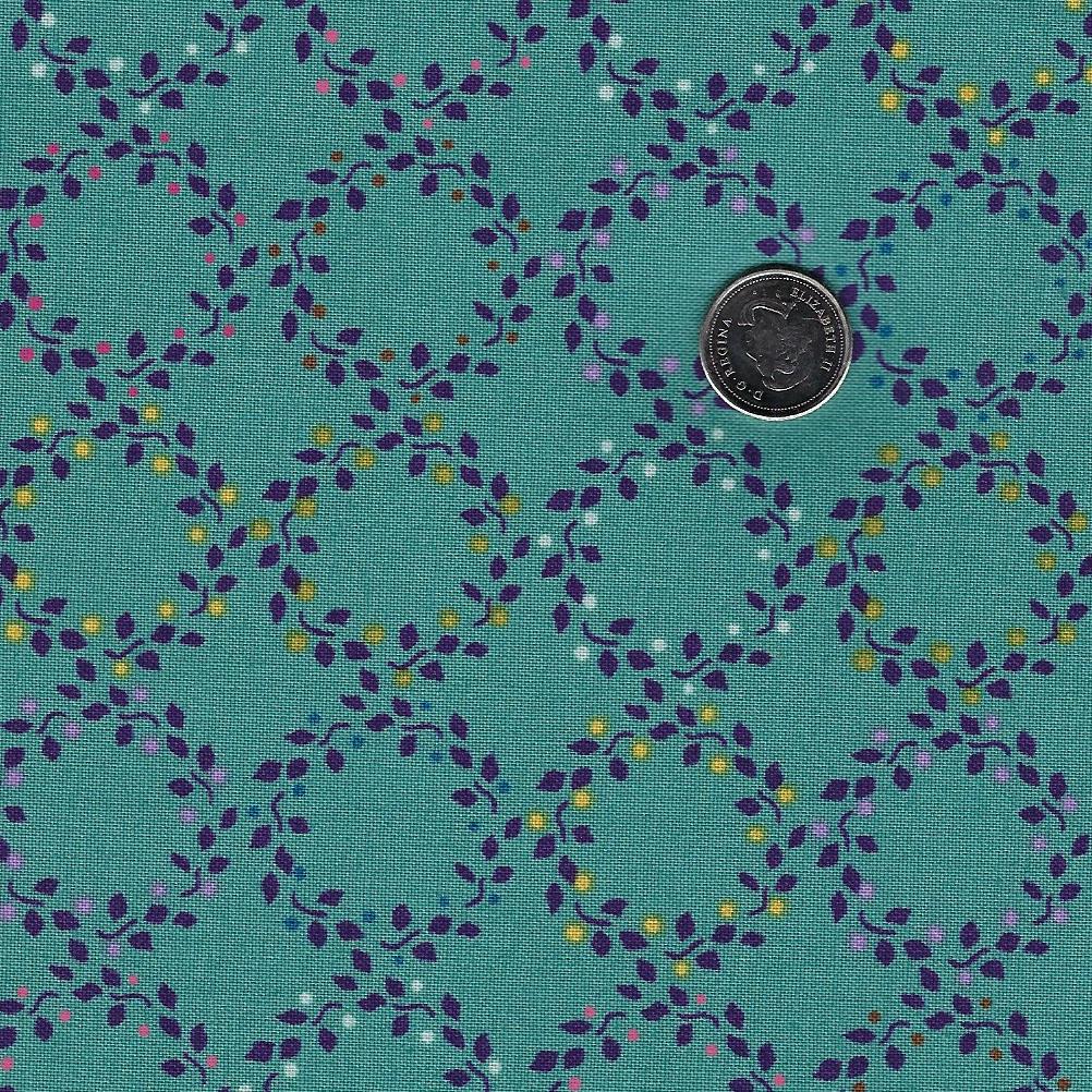 Swatch Book by Kathy Doughty for Figo Fabrics - Background Turquoise Coronet