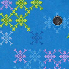 Load image into Gallery viewer, Hampton Court by Karen Lewis for Figo Fabrics - Background Blue Trellis