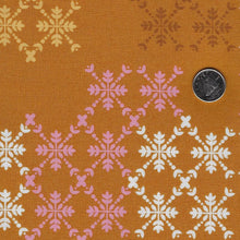 Load image into Gallery viewer, Hampton Court by Karen Lewis for Figo Fabrics - Background Gold Trellis