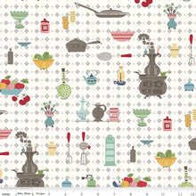 Load image into Gallery viewer, Cook Book by Lori Holt for Riley Blake Designs - Multi Wallpaper