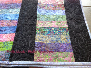 Cotton Candy Lap Throw Quilt